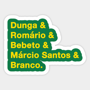 1994 Brazil World Cup Yellow Sticker